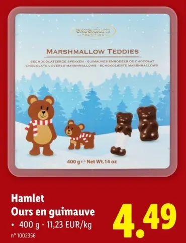 Offre: Ours en guimauve