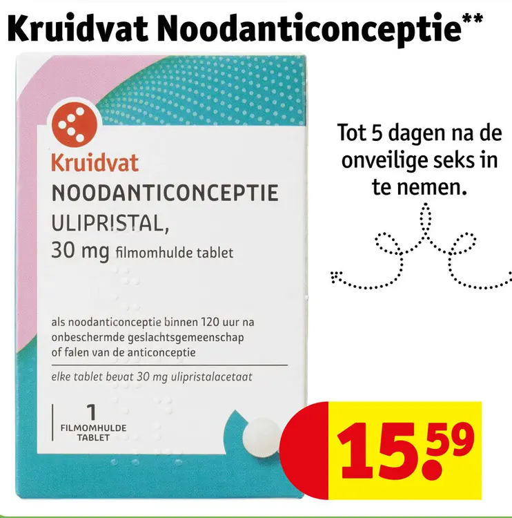 Aanbieding: Noodanticonceptie Ulipristal