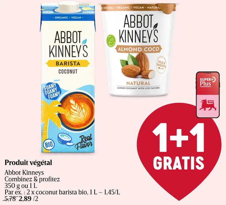 Offre: Abbot Kinneys coconut barista bio