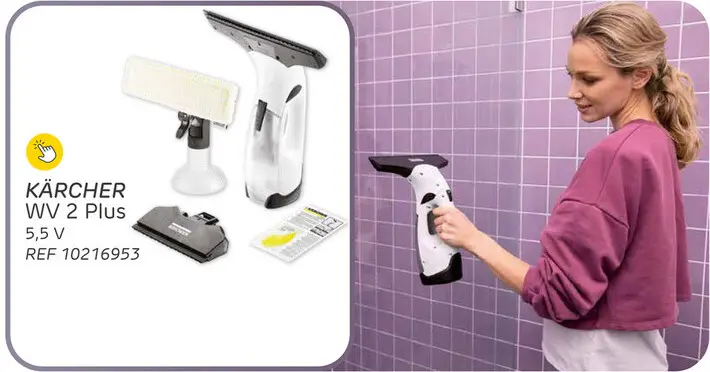 Aanbieding: Kärcher accu raamwisser wv2 plus