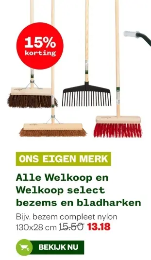 Aanbieding: Alle bezems en bladharken