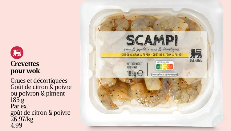 Offre: Crevettes pour wok