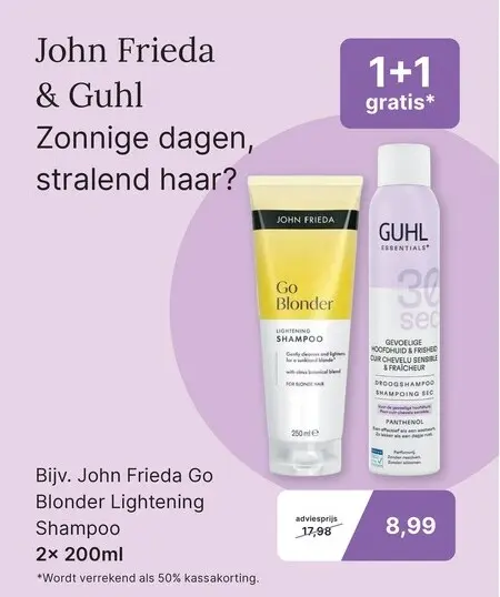 Aanbieding: John Frieda Go Blonder Lightening Shampoo