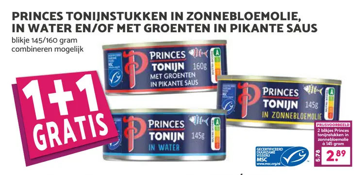 Aanbieding: Princes Tonijnstukken