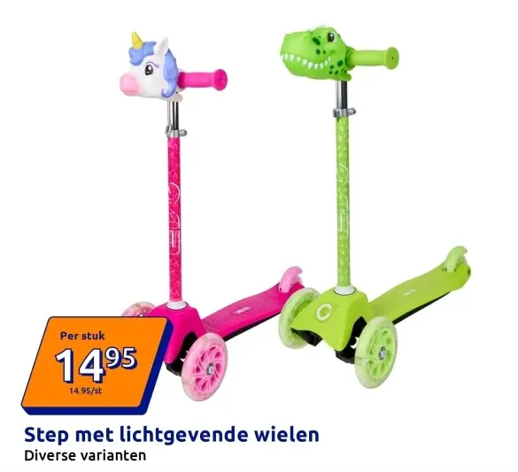 Promotie: Step met lichtgevende wielen