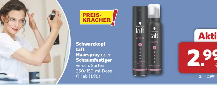 Aanbieding: Haarspray oder Schaumfestiger