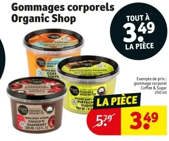 Offre: Gommages corporels