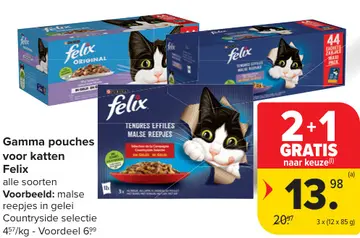 Aanbieding: Gamma pouches voor katten Felix