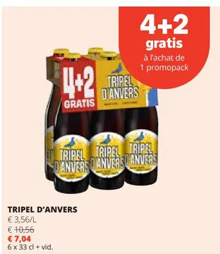 Offre: Tripel d'anvers