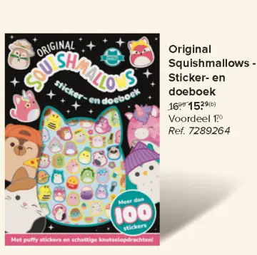 Promotie: Original Squishmallows - Sticker- en doeboek
