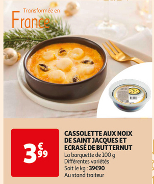 Aanbieding: CASSOLETTE AUX NOIX DE SAINT JACQUES ET ECRAS