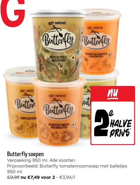Aanbieding: Butterfly soepen
