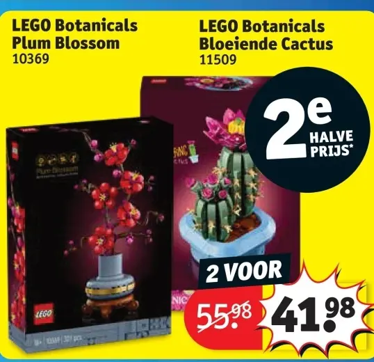 Promotie: LEGO Botanicals Plum Blossom & Bloeiende Cactus