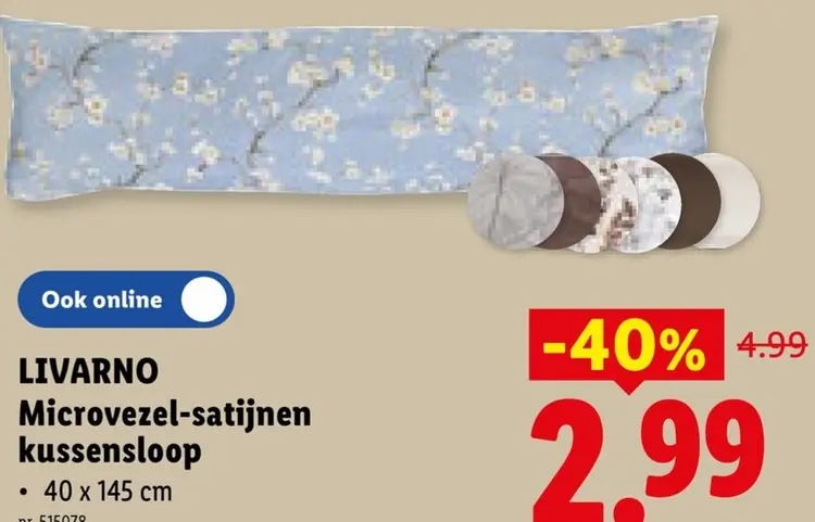 Promotie: Microvezel-satijnen kussensloop