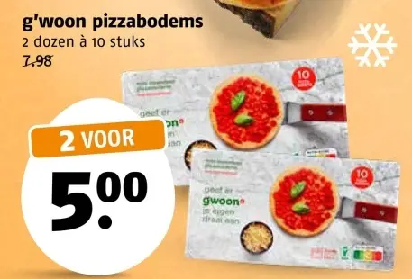 Aanbieding: pizzabodems