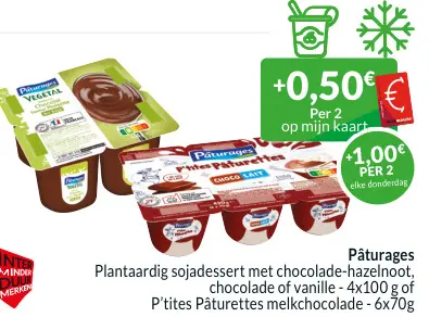 Promotie: Plantaardig sojadessert met chocolade-hazelnoot