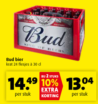 Aanbieding: Bud bier