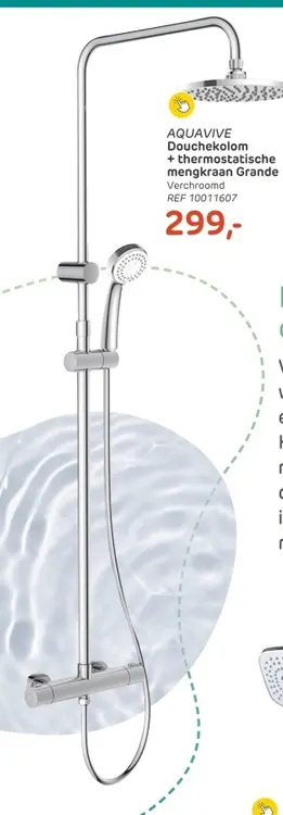 Promotie: Douchekolom + thermostatische mengkraan Grand