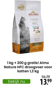 Aanbieding: Almo Nature HFC droogvoer voor katten
