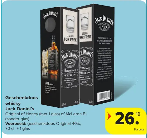 Promotie: Geschenkdoos whisky