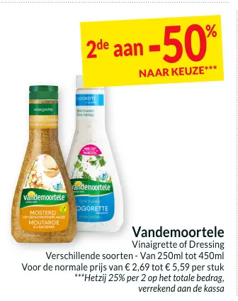 Promotie: Vinaigrette of Dressing