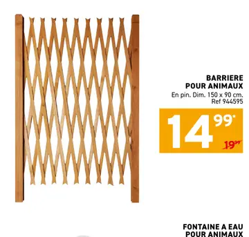 Offre: Barriere pour animaux
