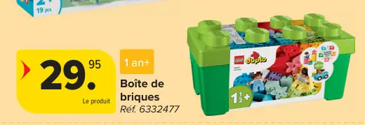 Offre: Boîte de briques