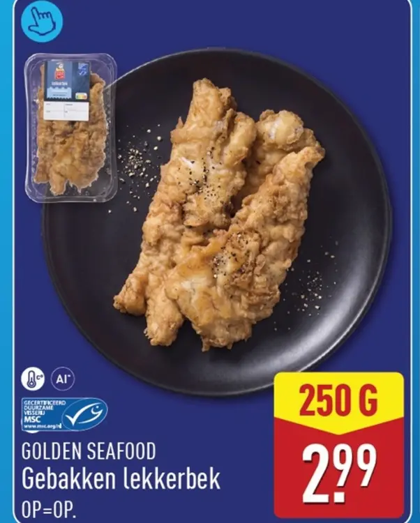 Aanbieding: Gebakken lekkerbek