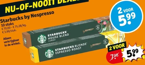 Aanbieding: Starbucks by Nespresso