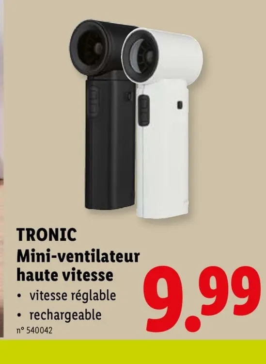 Offre: Mini-ventilateur haute vitesse