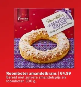 Aanbieding: Roomboter amandelkrans