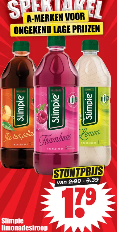 Aanbieding: Slimpie limonadesiroop