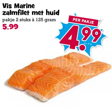 Aanbieding: Vis Marine zalmfilet met huid