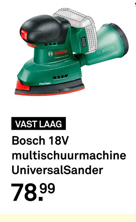 Aanbieding: Bosch 18V multischuurmachine UniversalSander