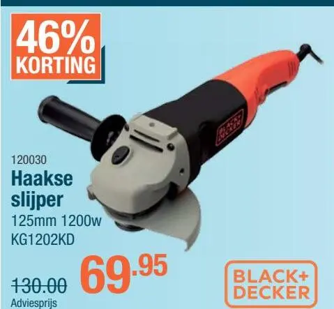 Aanbieding: Haakse slijper