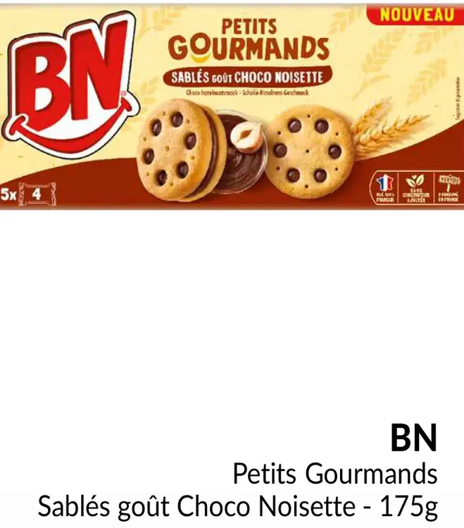 Offre: Petits Gourmands Sablés goût Choco Noisette