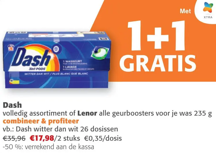 Aanbieding: Dash volledig assortiment of Lenor alle geurboosters voor je was 235 g