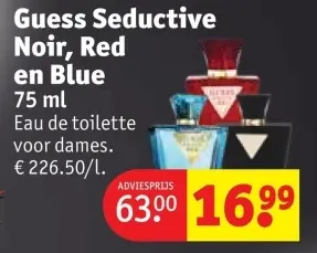 Promotie: Seductive Noir, Red en Blue