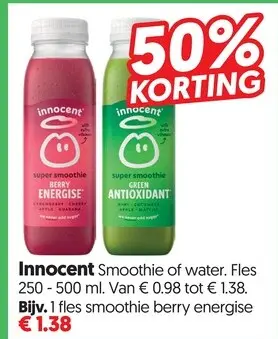 Aanbieding: Smoothie of water