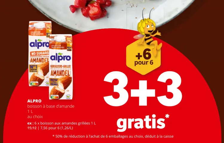 Offre: boisson à base d'amande