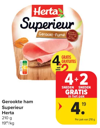 Promotie: Gerookte ham Superieur