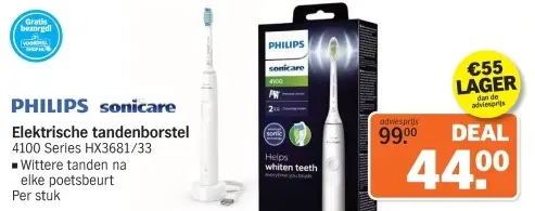 Aanbieding: Elektrische tandenborstel 4100 Series HX3681/33