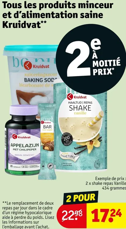 Offre: Produits minceur et d'alimentation saine