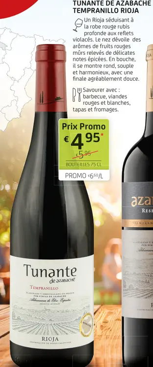 Offre: Tunante de AZABACHE tempranillo rioja