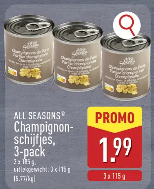 Promotie: Champignons schijfjes