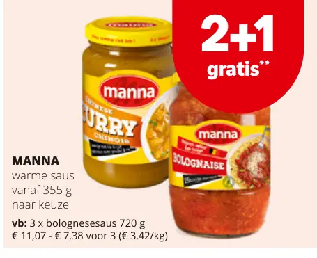 Promotie: warme saus