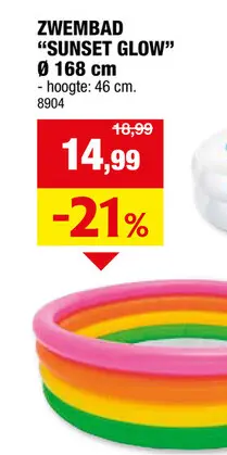 Promotie: Zwembad "sunset glow"