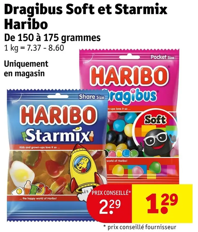 Offre: Dragibus Soft et Starmix