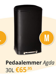 Aanbieding: Pedaalemmer AGDA RH 30L Zwart