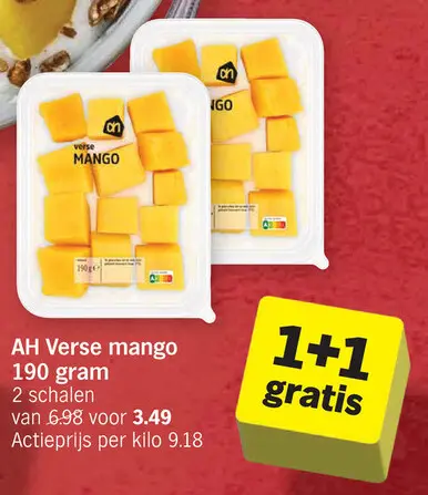 Promotie: Verse mango 190 gram